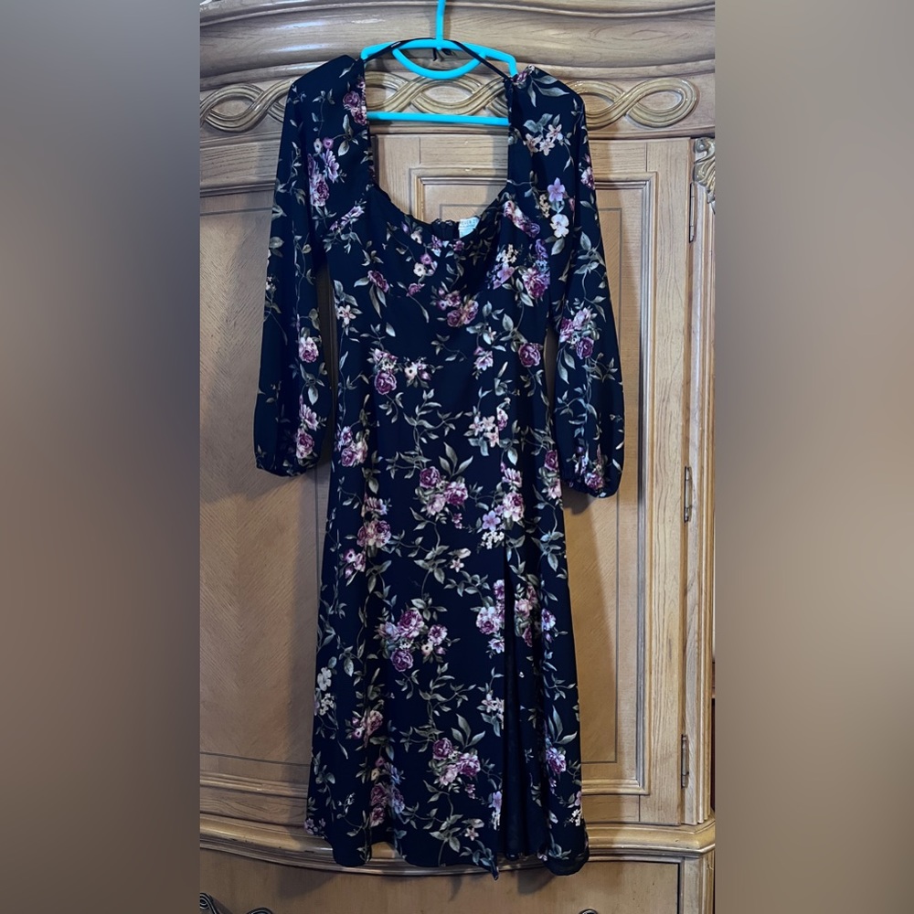 Floral dress.